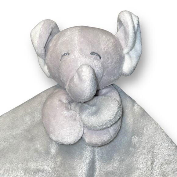 Carters Lovey Baby Elephant Security Blanket Stitched Eyes Plush Shower Gift 14" - Picture 5 of 10